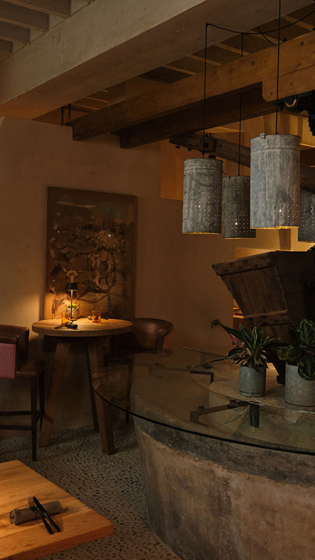 Rustic interior of Sa Tafona